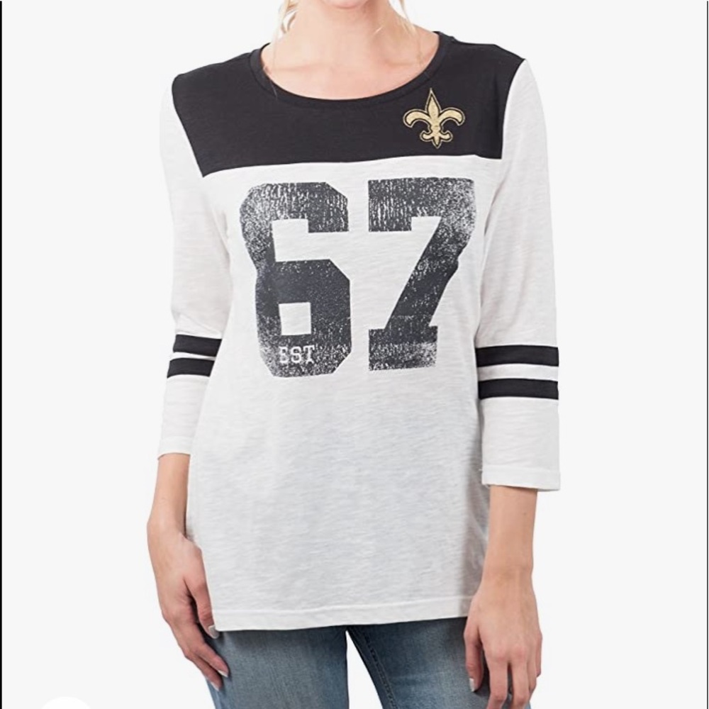 NWT NFL New Orleans Saints women’s vintage tee L